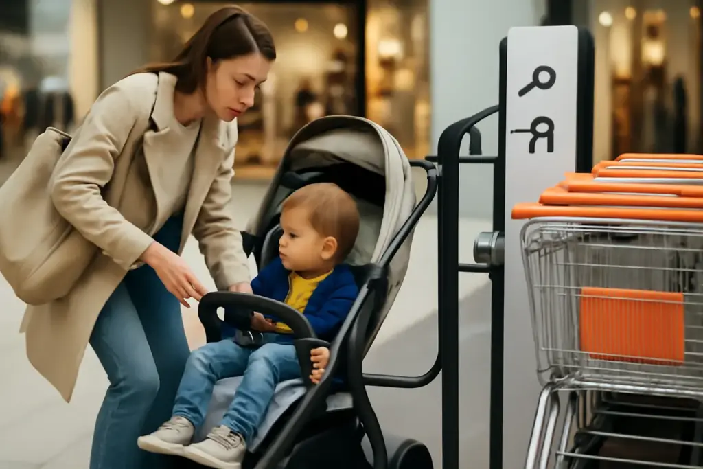 Noleggio passeggini e carrelli nei centri commerciali: il servizio utile che semplifica lo shopping con i bambini