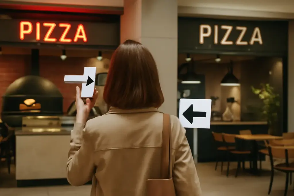 Come scegliere la pizzeria giusta dentro lo shopping center? I segnali per non sbagliare
