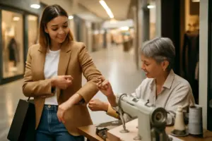 Dove trovare i servizi di sartoria rapida in galleria: i vantaggi di correggere i capi subito dopo l’acquisto