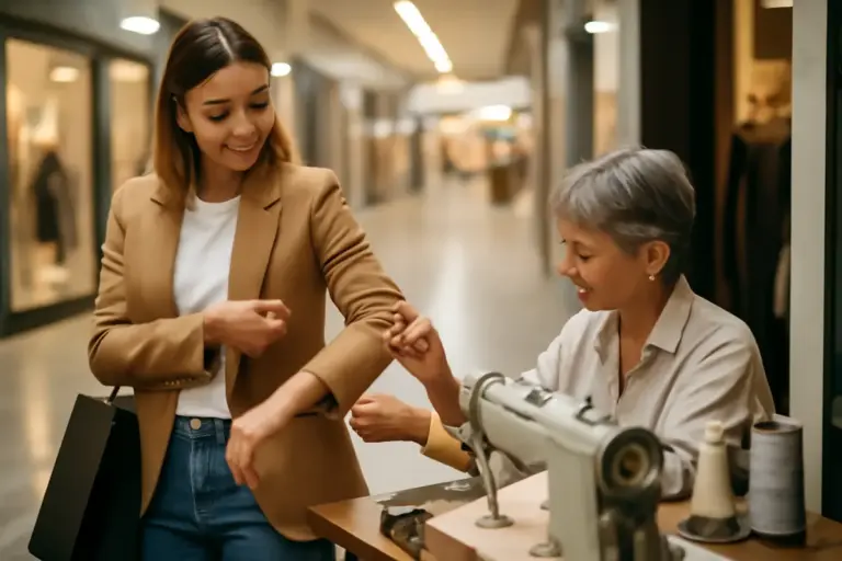 Dove trovare i servizi di sartoria rapida in galleria: i vantaggi di correggere i capi subito dopo l’acquisto